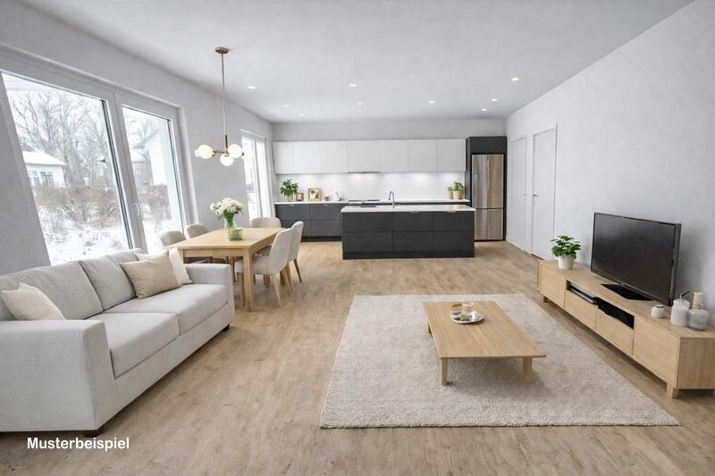 Wohnzimmer mit offener Küche Einrichtungsbeispiel