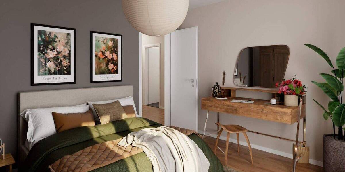 Ein komfortables Schlafzimmer