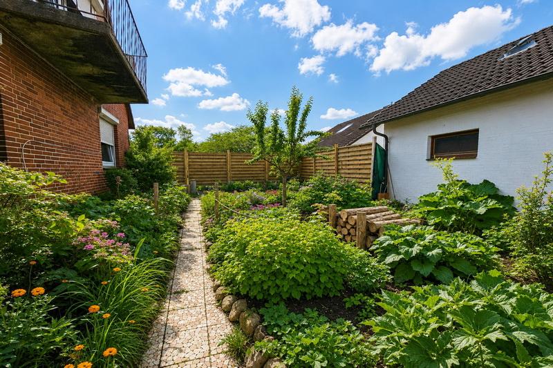 Naturbelassener Gemüsegarten